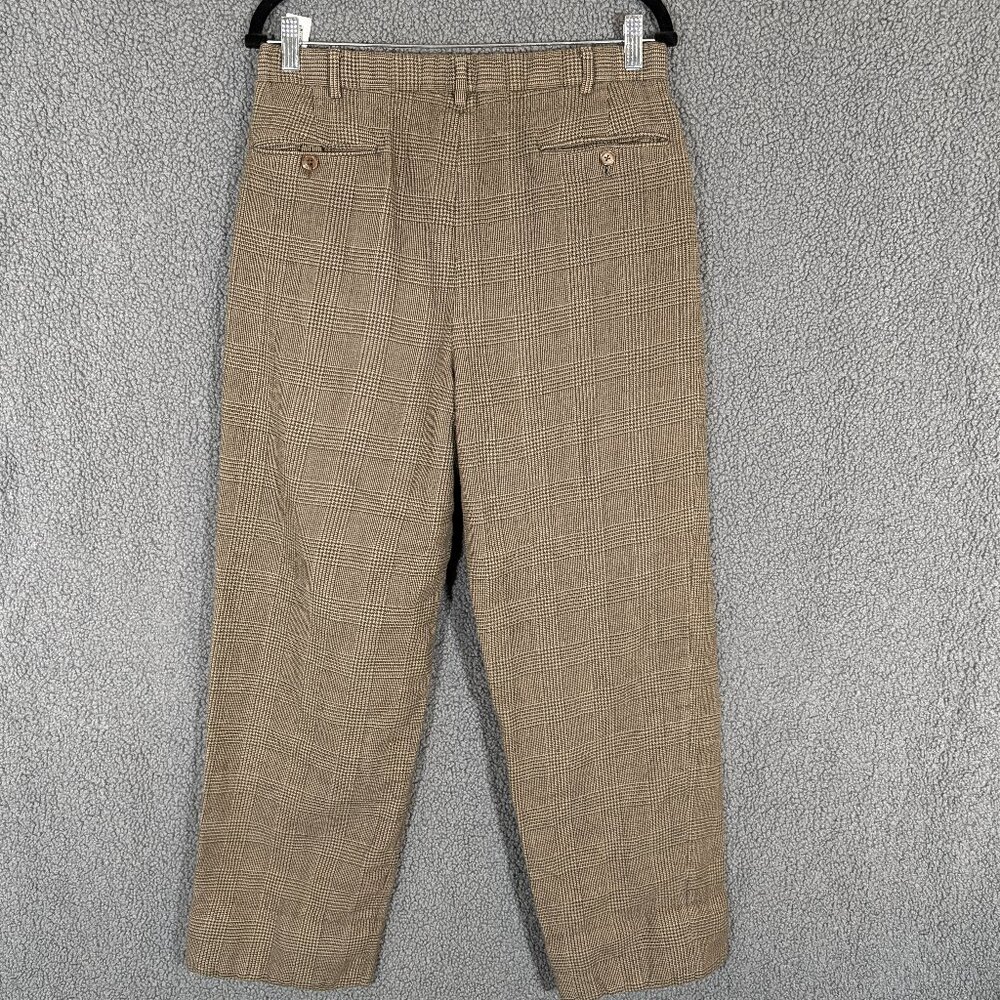 Polo Ralph Lauren Vintage Plaid Wool Made In Japan Trousers Pants Men's Sz 31*29 - Picture 3 of 10